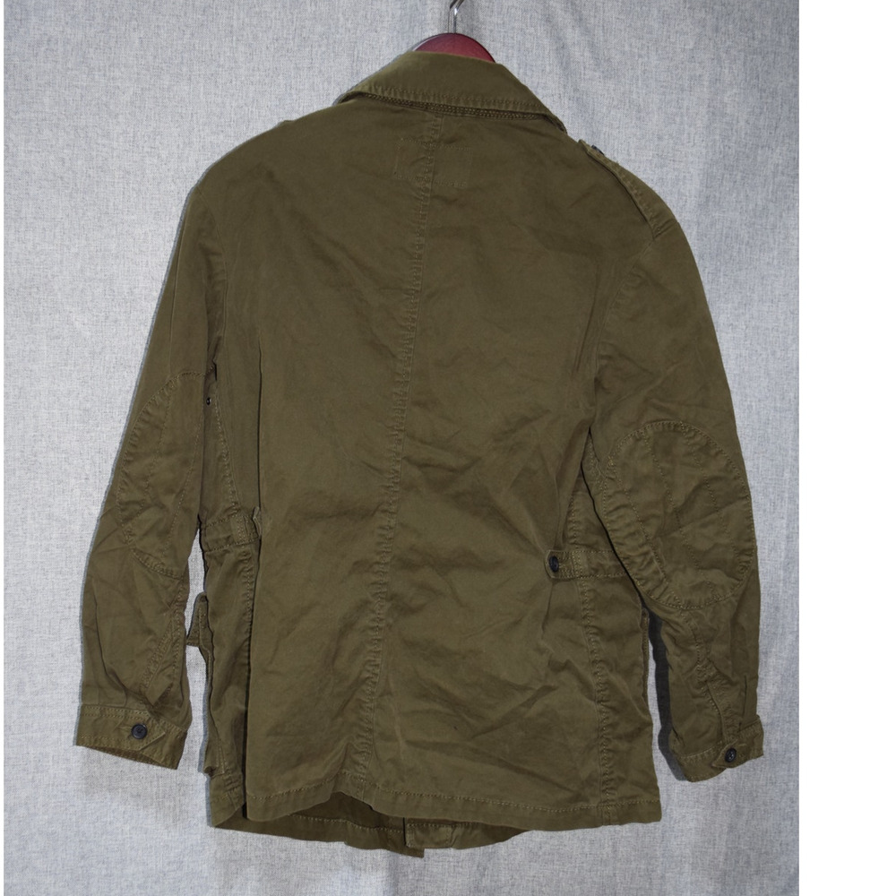 Banana Republic Olive Military Field Jacket Womens Small Utility Cotton - Picture 3 of 3